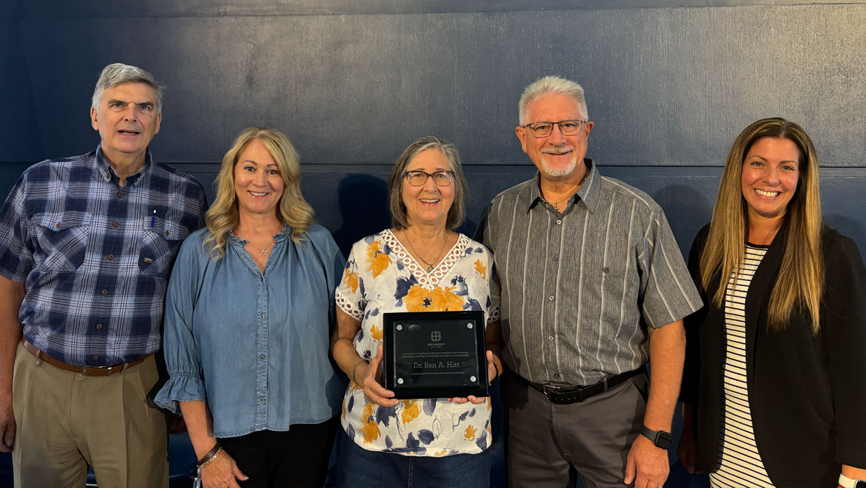 Belmont College Posthumously Awards Dr. Ben Hitt the Title of Professor Emeritus
