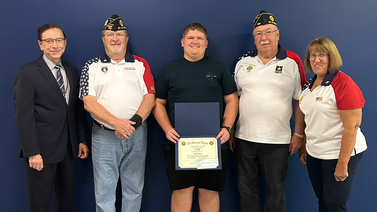Belmont College Student Awarded St. Clairsville American Legion Citizenship Scholarship